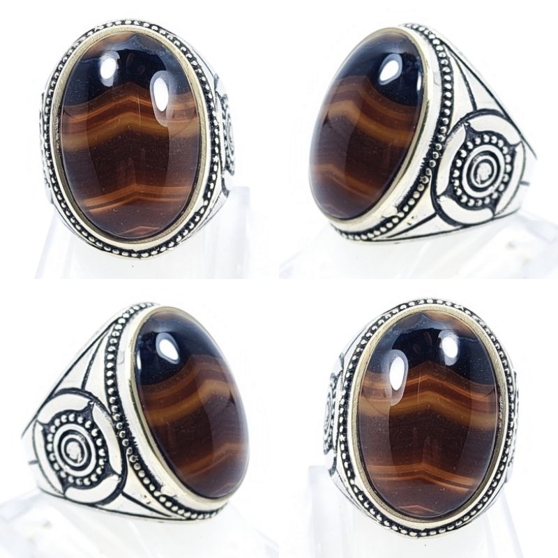 BATU CINCIN JUNJUNG DERAJAT NATURAL PICTURE AGATE KODE 02517