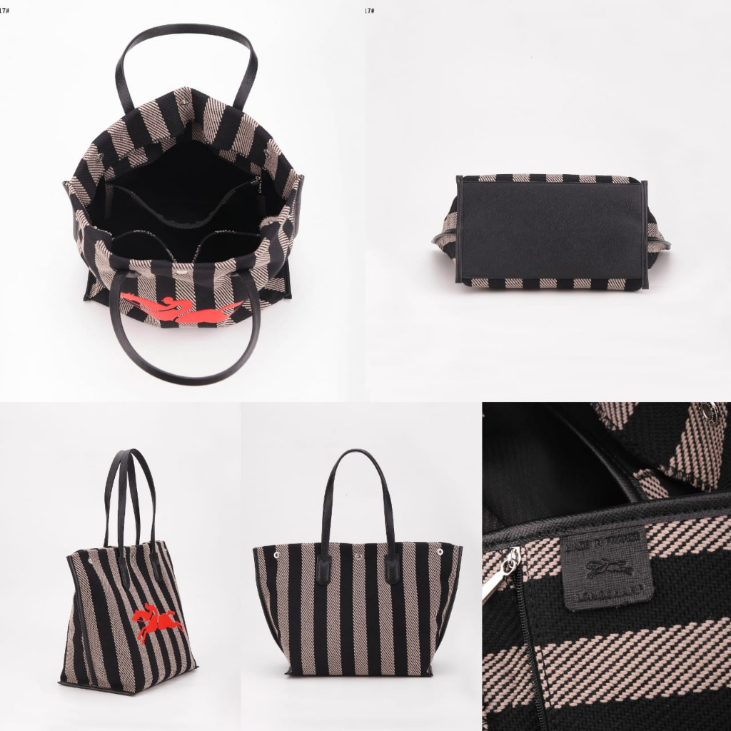 LC Essential Stripe Recycled Cotton Tote Bag's 3017