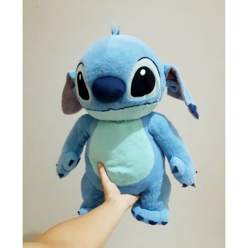 Boneka Stitch Besar Bulu Mengkilap Original Disney Sega Size 55 cm