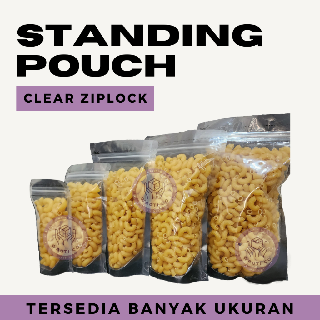 Standing Pouch BENING / Standing Pouch TRANSPARAN / Plastik Ziplock Clear / Plastik Cetik