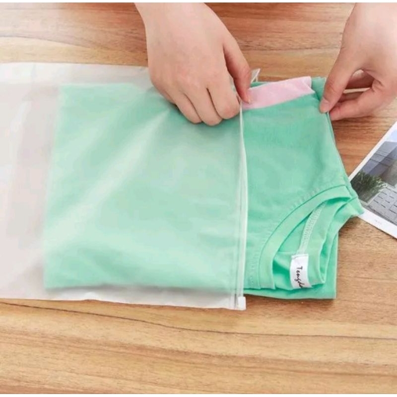 Zipper Ziplock Travel LAndscape Pouch Serbaguna Zipper Packaging Storage Bag Tas
