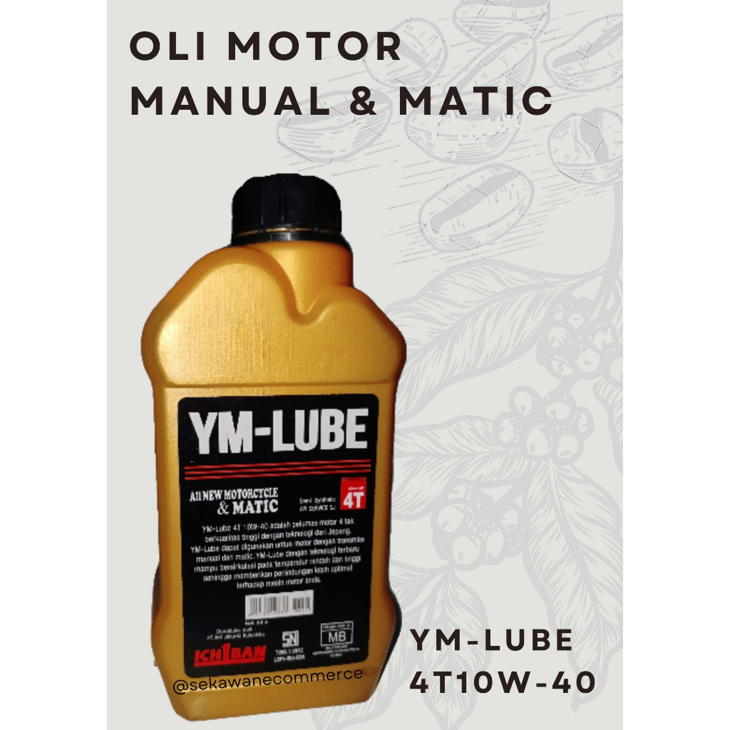 Sparepart Oli Mesin Motor YM-LUBE MATIC GOLD 0.8L