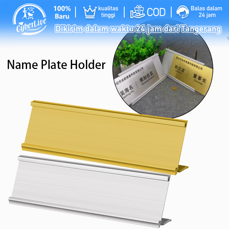 

Papan Nama Meja Aluminium Name Plate Holder / Sign Holder Table Nameplat
