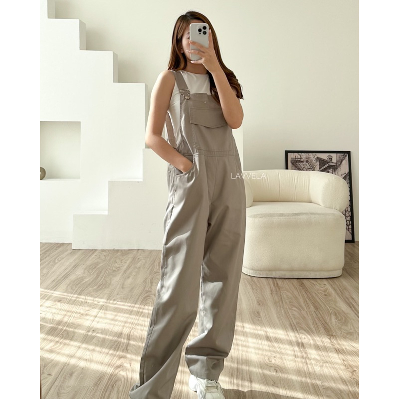 LAVVELA MANHATAN BAJU KODOK JUMPSUIT OVERALL PLAYSUITS