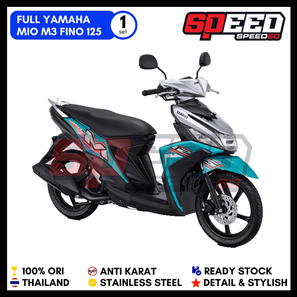 Baut Full Set Yamaha Mio M3 Fino 125 Stainless Baut Titanium Grade 5 Thailand King Nut