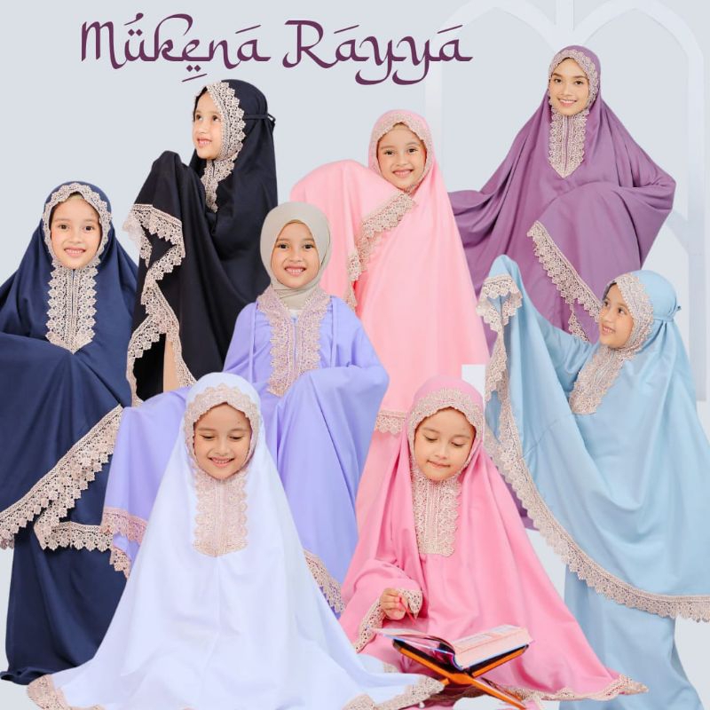 Mukena 2 in 1 / Mukena Rayya by Gynura Kids / Mukena Katun / Mukena Couple