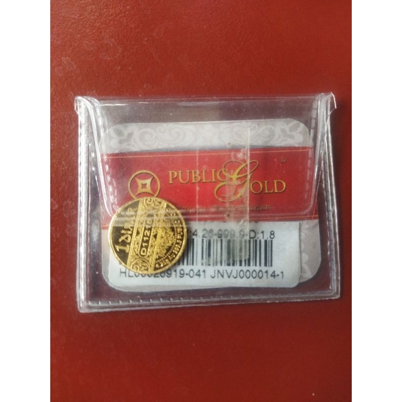 1 Dinar 24k public gold 4.25gr