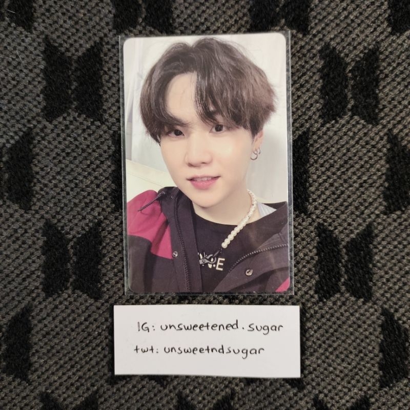 PC BLURAY MOTS:E TOUR SUGA YOONGI PHOTOCARD