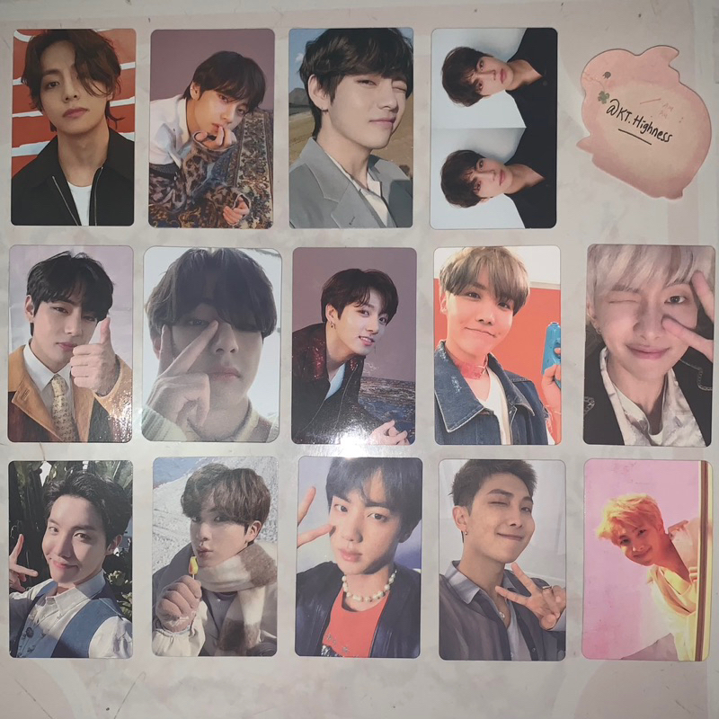 photocard taehyung jungkook RM jimin jhope namjoon JK V in the seom love yourself tear y o u r JPFC 