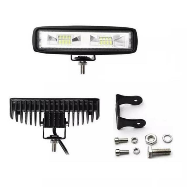 Lampu Tembak Foglamp 20Watt LED Cree Light Bar Sorot Tembak Slim 20 Mata Motor Mobil