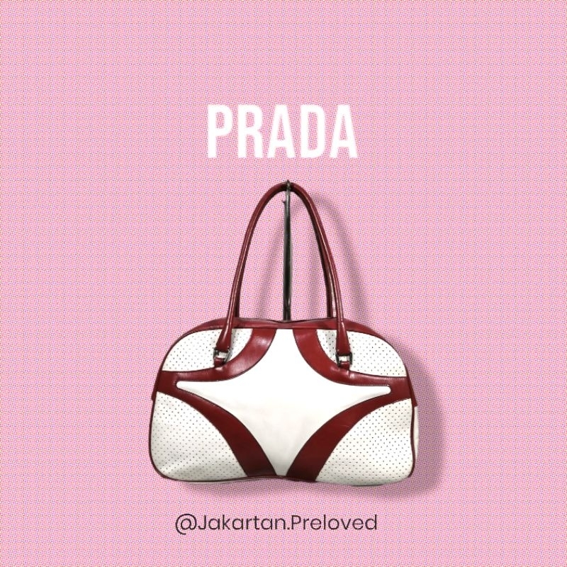 preloved bag prada bowling bag