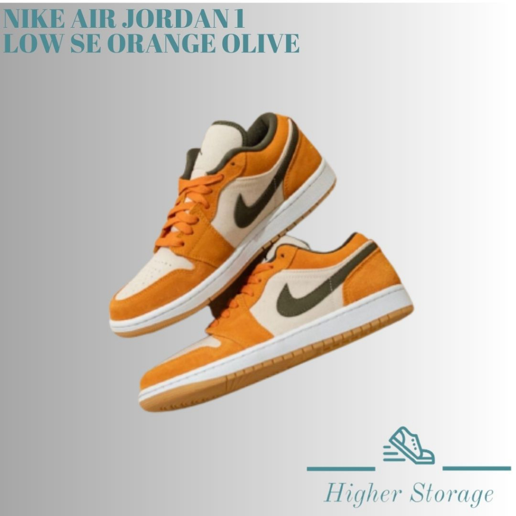 NIKE AIR JORDAN 1 LOW SE ORANGE OLIVE