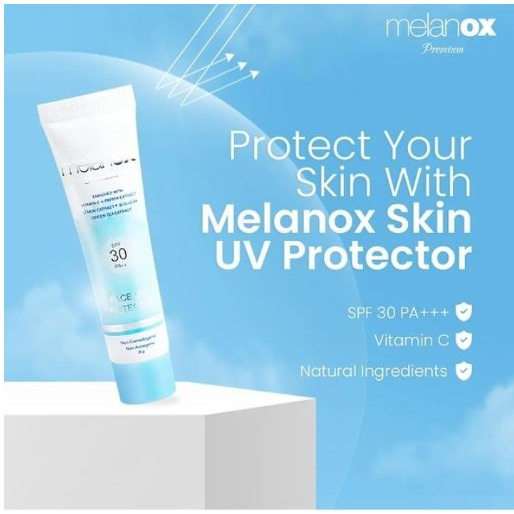 ☘️Yuri Kosmetik☘️ Melanox Skin UV protection SPF 30 Tabir Surya Sunblock - 25 gr