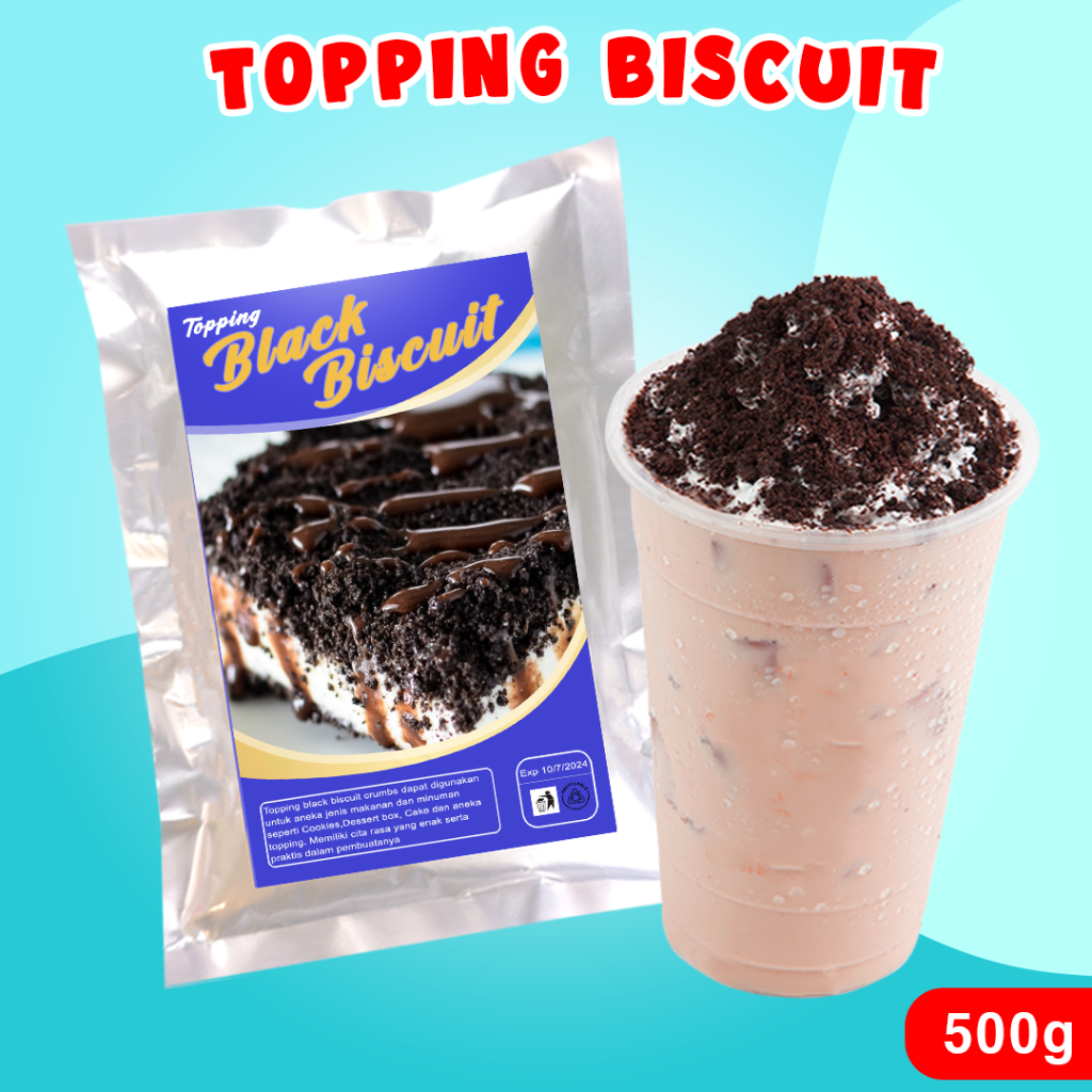 TOPPING MINUMAN BISCUIT CRUMBS 500g / REMAHAN BISCUIT 500GR / BISCUIT CRUMBS 500GR / TOPPING MINUMAN