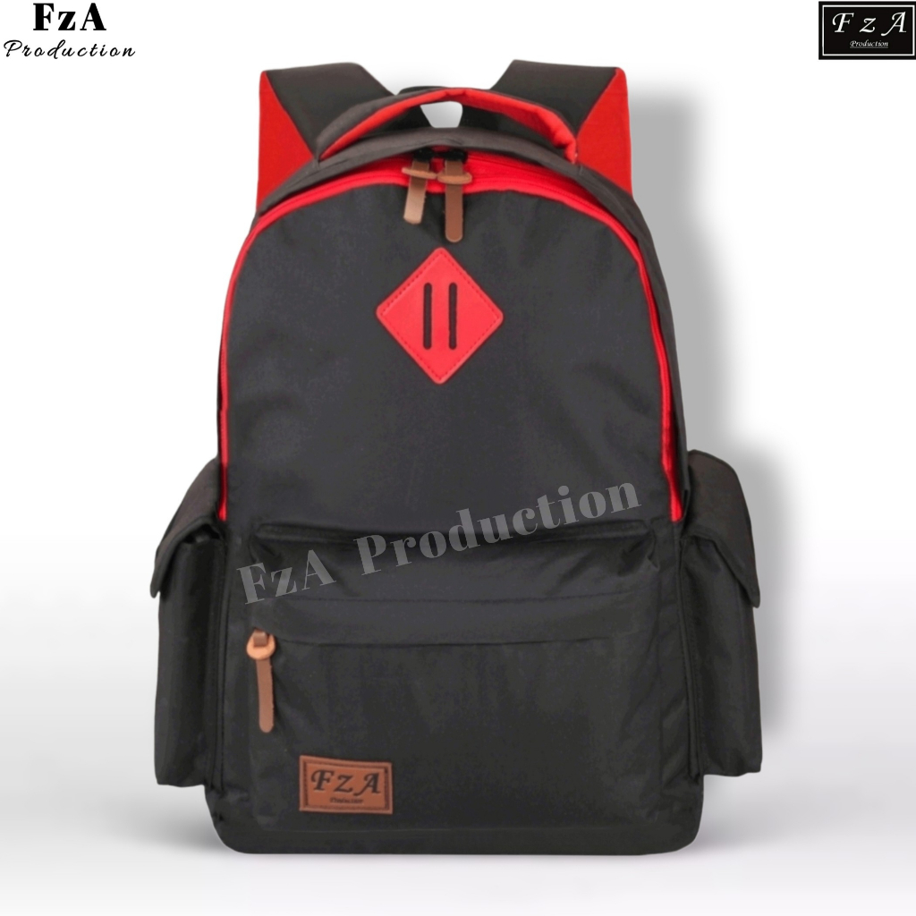 FzA Official -Tas Ransel anak laki laki - Tas Ransel Anak Sekolah - Tas Ransel Sekolah anak laki-laki anak perempuan Backpack Sekolah Anak [ High Quality ] - Black