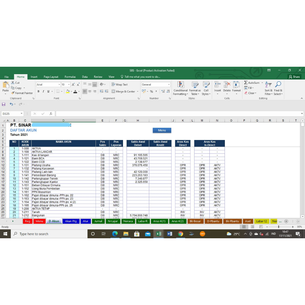 software program aplikasi excel akuntansi laporan keuangan