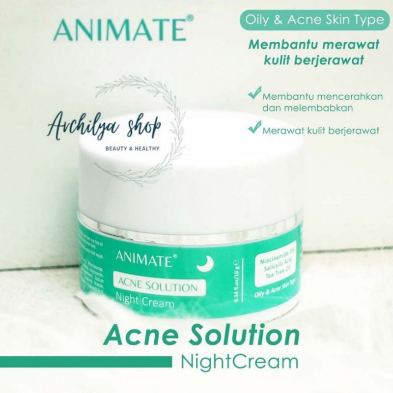 Animate Acne Solution Night Cream 10gr