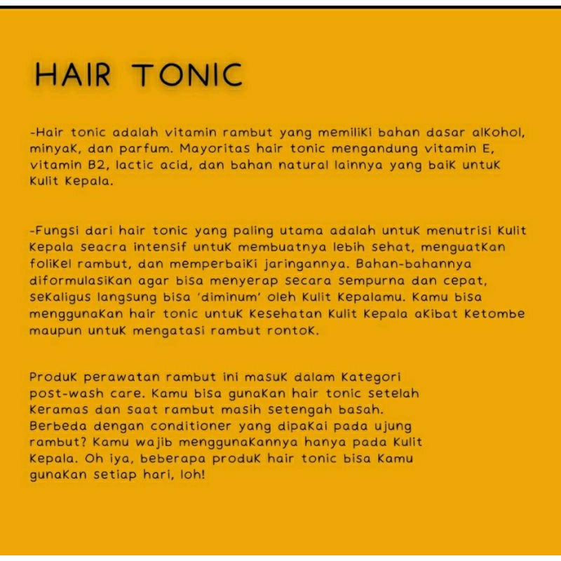 HAIR TONIC ALA SALON | BPOM | 100 ML | 60 ML | HAIR TONIC