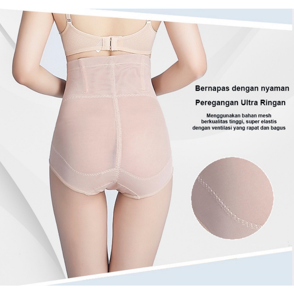 KORSET CELANA DALAM 8850 TERSEDIA UKURAN L-3XL Korset Pelangsing Wanita Korset Celana Dalam Kancing