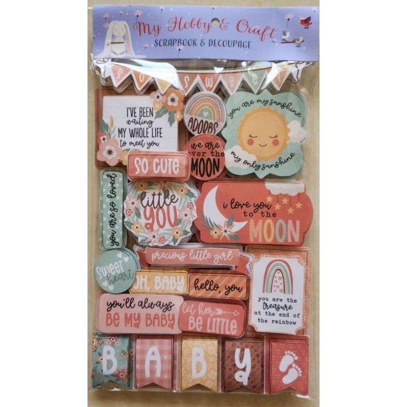

Sticker 3d Scrapbook " Precious Little Girl