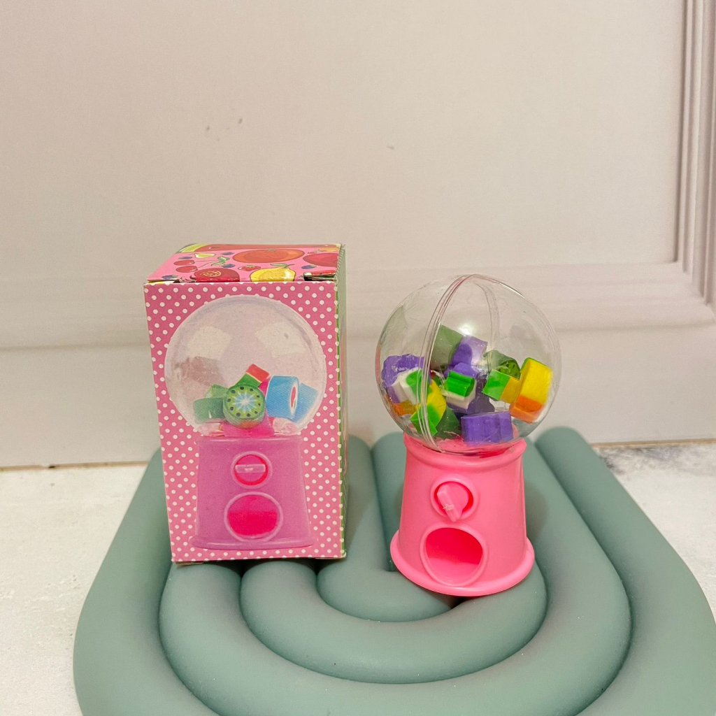 Penghapus Lucu bentuk Dispenser Permen ukuran kecil cute harga Murah / Penghapus Imut Warna-Warni 1 set isi 10 pcs mix Alat Tulis Anak Kekinian best quality Bisa Grosir dan COD