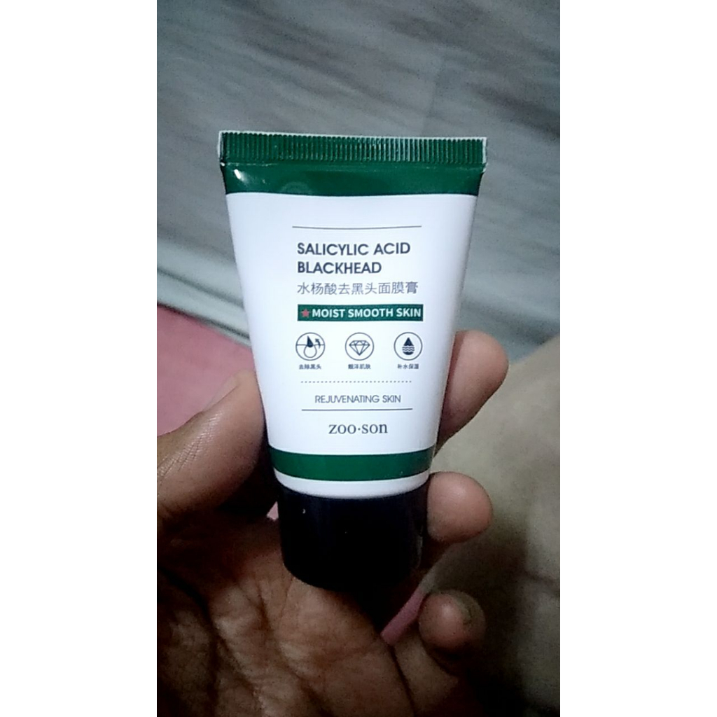 [COD] ZOO SON Salicylic Acid Blackhead Mask Masker Arang Hitam Pengangkat Komedo