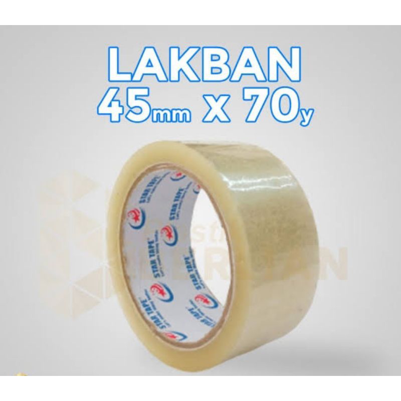 

lakban selasiban opp tape star tape uk 45mm x 70y bening cokelat