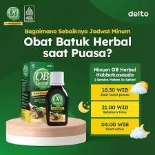 OB Herbal Habbatussauda Sirup Obat Batuk Herbal 60 ML