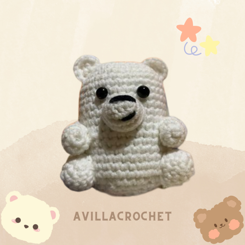 Ice bear Amigurumi | Boneka Rajut Ice bear