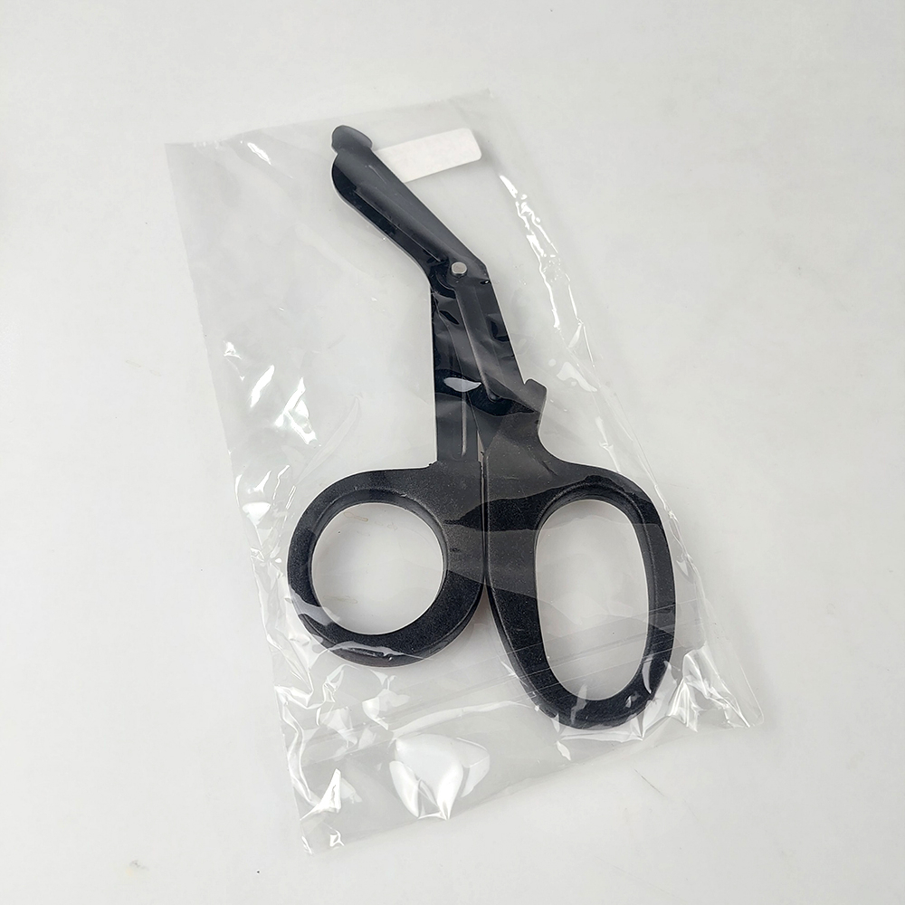 EDC Survival Serrated Scissor Emergency Outdoor Tool - Black