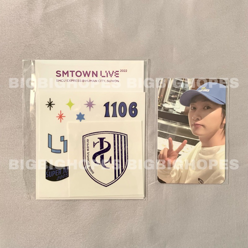 Super Junior Eunhyuk AR Tatto Sticker smtown smcu photocard pc