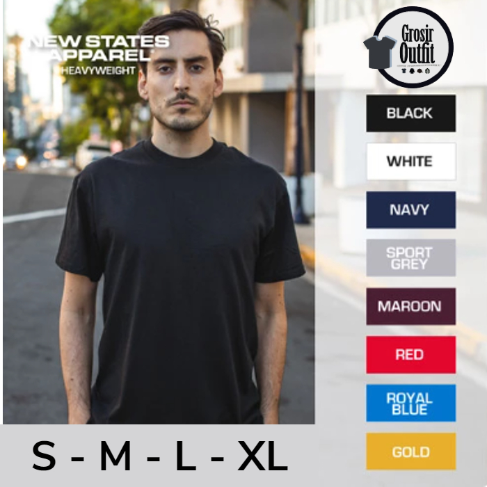 Kaos Polos NSA New States Apparel 5400 Heavy Cotton 20s