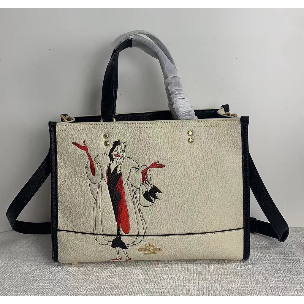 tas wanita tote totebag selempang crossbody women Disney X Dempsey Caryall With Cruela Motif CC946 946