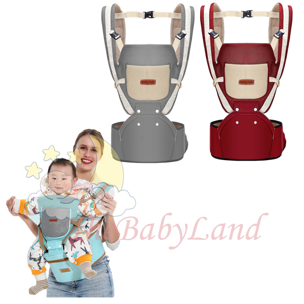 [1KG 2PCS] Babyland Gendongan Bayi Depan Hipseat Babylab Baby Carrier Versi Baru