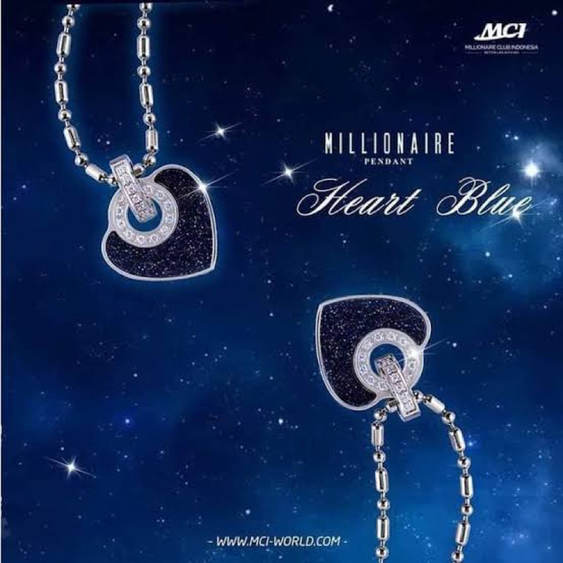 Pendant Heart Blue MCI