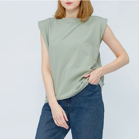 Padded Tshirt Ada Busa / Muscle Tee / Atasan wanita / Kaos Basic Tee / Kaos Polos / Padded T-shirt / Pad Shoulder Top Zelda
