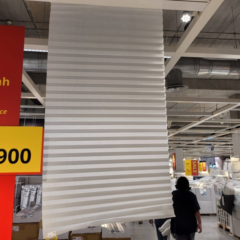 SCHOTIS Tirai Lipat Gorden Tirai Lipat Poliester Tirai Putih