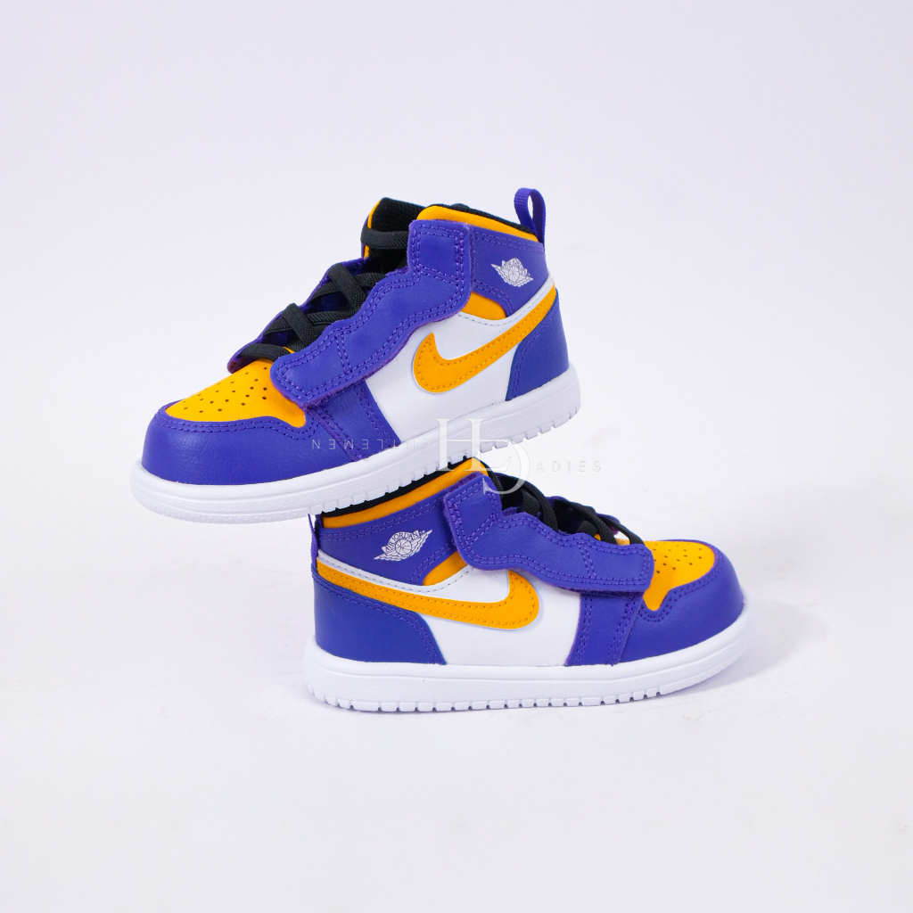 Kids Air Jordan 1 Mid Lakers