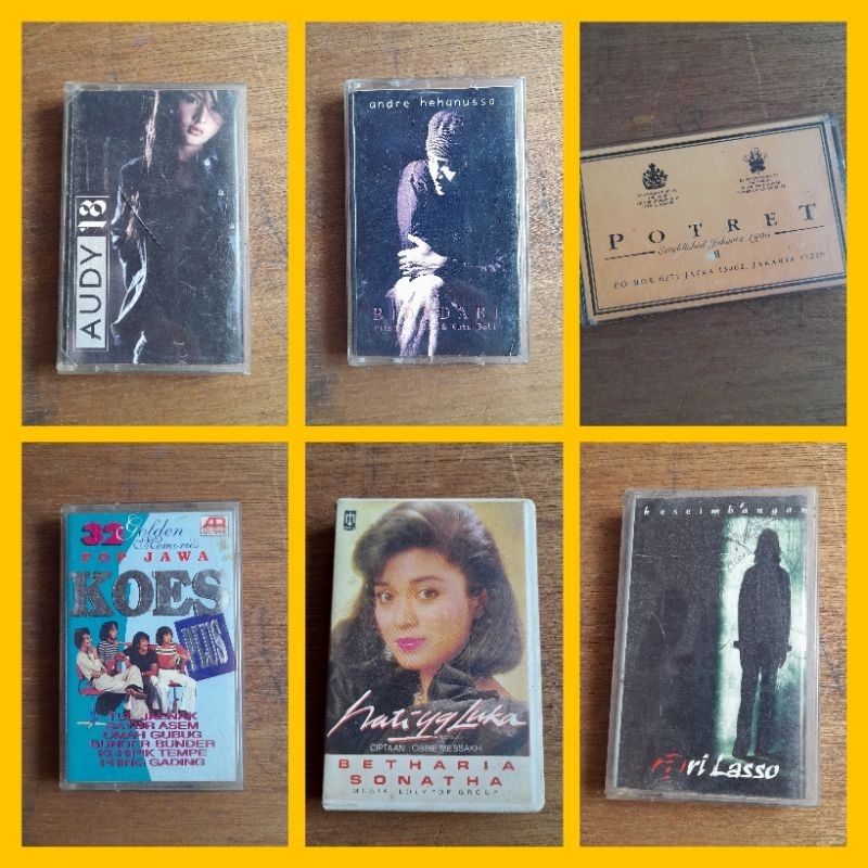 KASET PITA Bekas Original || Indonesia || Audy, Andre Hehanussa, Potret, Koes Plus, Betharia Sonata,