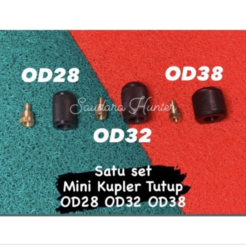 Mini Kupler Plus Tutup OD38/OD32/OD28 | Kupler PCP Varian OD38 / OD32 / OD28