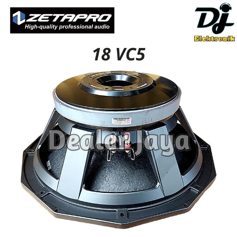 Speaker Komponen Zetapro 18VC5 / 18 VC 5 / 18 VC5 - 18 inch