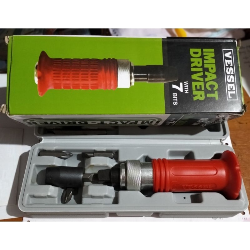 Obeng ketok gagang karet,vessel impact driver