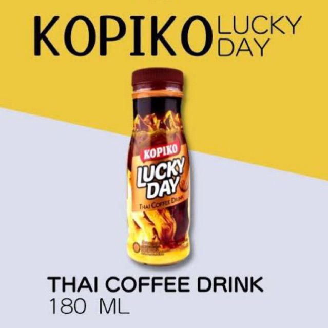 

Kopiko Lucky Day Thai Coffee Drink (180ml)