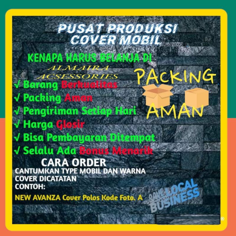 COVER MOBIL/SARUNG MOBIL TOYOTA AVANZA LAMA