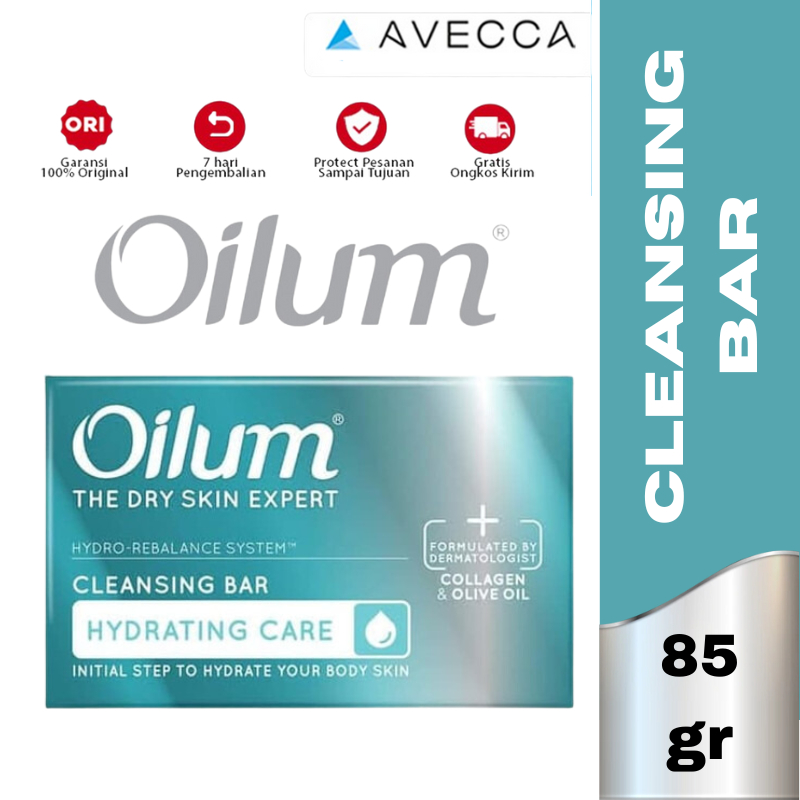 Oilum Clean Bar Hydrating Care 85gr  / Sabun mandi batang / Body wash