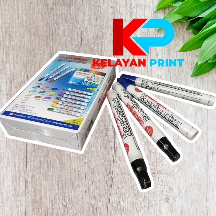 

SPIDOL SNOWMAN WHITEBOARD WB.BG-12 TINTA HITAM DAN BIRU SATUAN/ECER