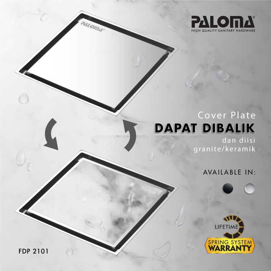 Paloma Floor Drain Strainer Saringan Got Kamar Mandi Anti Bau FDP 2101