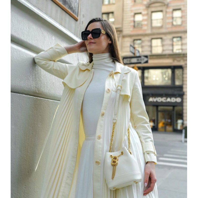 Myra bag small SUGAR dan TAN Buttonscarves