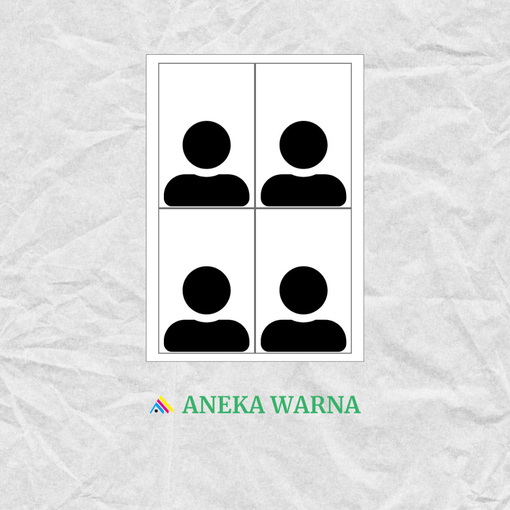 Cetak Pas Foto Set - Paper Original Fujifilm - Aneka Warna Photo