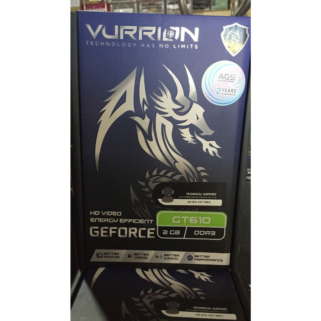 VGA VURRION GT 610 2GB DDR3 64Bit GAMING VGA